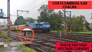 Monsoon train spotting in rains Part 2 | indian railways | full speed trains
