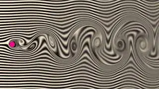 Vortex Shedding Fluid Simulation