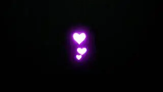 Neon Pink  Heart Black Screen Effect      #Manhit-ro