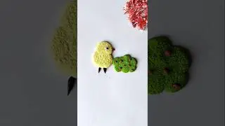 Простой и милый цыпленок из самозатвердевающей глины своими руками | Легкое лепное искусство из г...