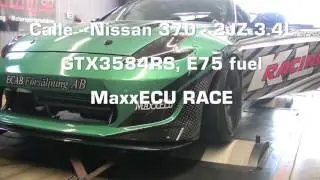 Mappning / Dynotuning MaxxECU RACE - 859WHP Nissan 370 (Toyota 2JZ) - Maxxtuning AB