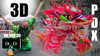 VR 180 3D Portland Chinese Festival 2021 - US Wushu Center PDX, Chinese Music, Chinese Food