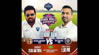 ROVERS. PINK BALL SUNDAYS//Stalwart Cricket Club (vs) Ryders cricket club, since 2009