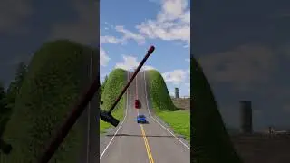 Автомобили против вращающегося гигантского молота #864 #beamngdrive