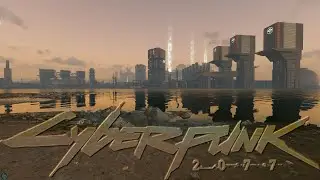 Sea view Ambiance | 101 North | Badlands | Night City | Cyberpunk 2077 | Radio: 101.9 The Dirge