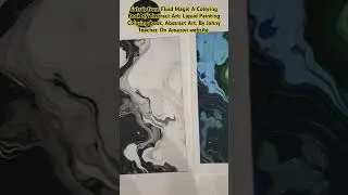 Coloring a page from Fluid Magic A Coloring Book of Abstract Art.