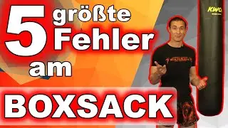 Die 5 größten Fehler am Boxsack