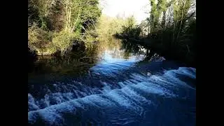 6 mile river water fall at the shaky bridge