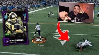 99 OVERALL RUSSELL WILSON MAKES INSANE THROWS!! MADDEN 20