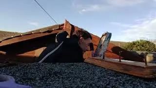 Refelting the shed roof November 20th 2025 video 6