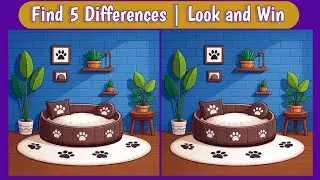 Spot the Difference | Find 5 Hidden Differences@LookandWin