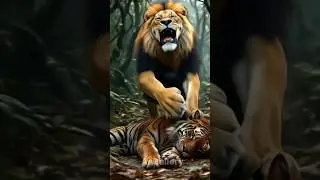 Lion saves a poor rabbit live #rabbitrescue #animalrescue #shorts #rabbitjourney