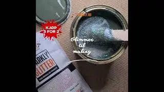 Sparkly Glitter for Maling -  #glitterpaint #diy #glitter #sparklepaint #glitterwall