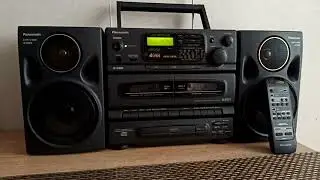 Panasonic RX DT 670 sound demonstrated cassette bombox звучание японской магнитолы до 20000Гц!