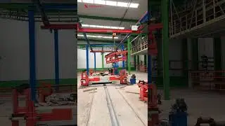 Two suspension cranes #shortsvideo #overheadcrane
