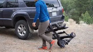 Removing the Thule T2 Pro XTR Hitch Mount Bike Rack.