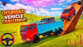 Offroad Vehicle Challenge!! Truck 🚛 Thar 4x4 Car 🚘 And Scorpio 4x4 Car 🚘 Loaded Truck Game 🚛🎮 #new 