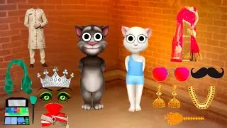 Talking Tom Billu Dulha and Dulhan ka funny makeup comedy video #talking #talkingangela @banna star