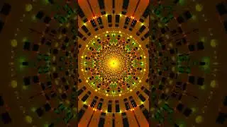 Golden tunnel loop | Looped animation | Motion background #background #stage #light #vj