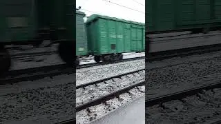 2эс6-446 с коротким вагонами проследует на ст.любинский #мжд #2эс6 #железнаядорога #train #railway