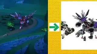 Lego Ninjago ghost mountain scene