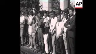 SYND 31 5 68 PORTUGUESE TROOPS PARADE AT THE END OF THEIR TOUR OF DUTY IN MOZAMBIQUE