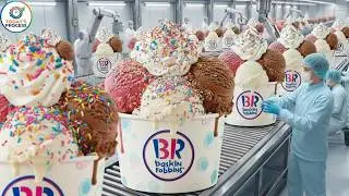 Inside Baskin-Robbins&rsquo; Mega Factory | From Milk to 31 Flavors to Packed Tubs (Full Process)