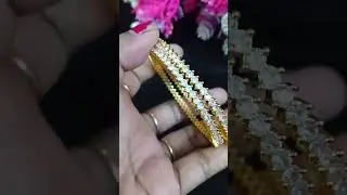 Real diamond look ad stone bangle available contact my whatsapp number 9787318720...