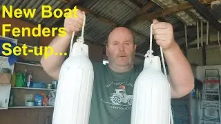 Setting Up New Boat Fenders, and a look at the Diddly Squat Farm T-shirt?