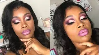 GRWM Fall Smokey Purple Eye ft  J Hill Bling Boss Vault Palette |Dalana B 2018