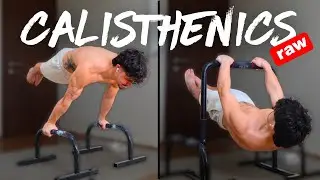 raw workout of a pro calisthenics athlete recovering from car accident