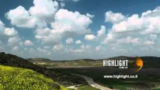 Israel stock footage: Time lapse landscape for licensing
