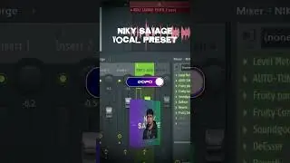 Niky Savage Vocal Preset #nikysavage #shorts  #flstudio  #homestudio #trapitaliano #mixvocals