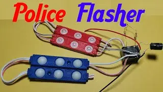 How to make a flashing police light with a relay