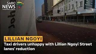 Taxi drivers unhappy with Lillian Ngoyi Street lanes' reduction