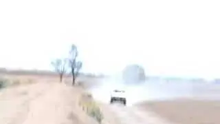 Levee bank jump at walgett