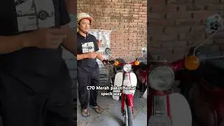 C70 Merah 4speed 100cc #c70 #modifikasimotor #motorklasik