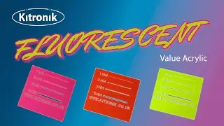 Kitronik Fluorescent Value Acrylic Sheets
