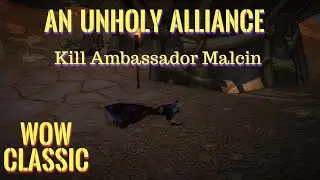 WoW Classic/Warrior leveling Guide----An Unholy Alliance/Ambassador Malcin's Head