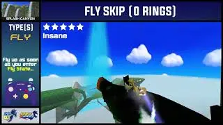 [ILLEGAL] Splash Canyon | Fly Skip (0 Rings) | Sonic Riders DX Skip Tutorial