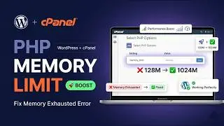 How to Increase PHP Memory Limit in WordPress Using cPanel | Fix Memory Exhausted Error