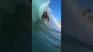 Shorebreak Madness 🤯           #goprosurf #bodysurf #shorebreak #surfing #gopro11black