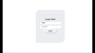 How to make login form in html and css