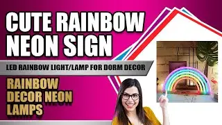 Cute Rainbow Neon Sign,LED Rainbow Light/Lamp for Dorm Decor,Rainbow Decor Neon Lamps,Wall Decor for