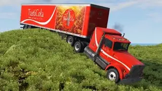 Truck Tasty Cola Vs Cliff Road - BeamNG.Drive - Beamng 4 Crash