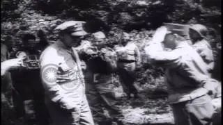 US Army Chief of Staff General George Marshal and US Army General Mark Clark visi...HD Stock Footage