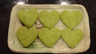 Matcha Green Tea Shortbread Cookies