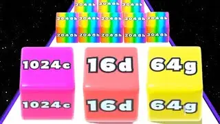 Satisfying Jelly Run 2048 - Gameplay Walkthrough Mobile Game New Update