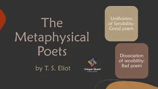 The Metaphysical Poets by T. S. Eliot| PGTRB Unit 10| Explained in Tamil