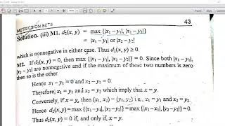 Metric Space (Examples)